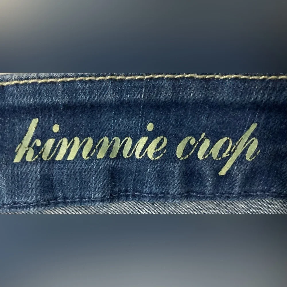 7‎ For All Mankind Women’s Size 27 Blue Kimmie Crop Jeans